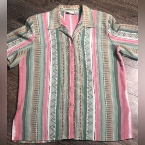 Allison Daley Multicolored Button Up Shirt